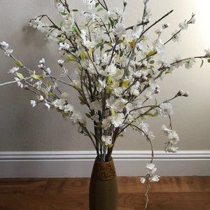 Set of 3 Vases with Custom Flower Decorations